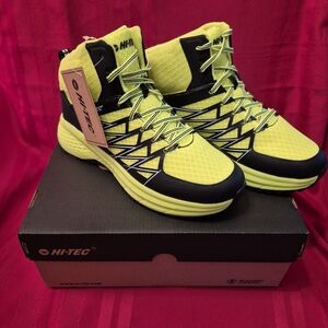 Hi-Tec Men's Yellow and Black Hiking Shoes